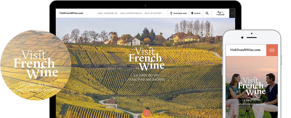 Site VisitFrenchWine, présentation du dispositif digital