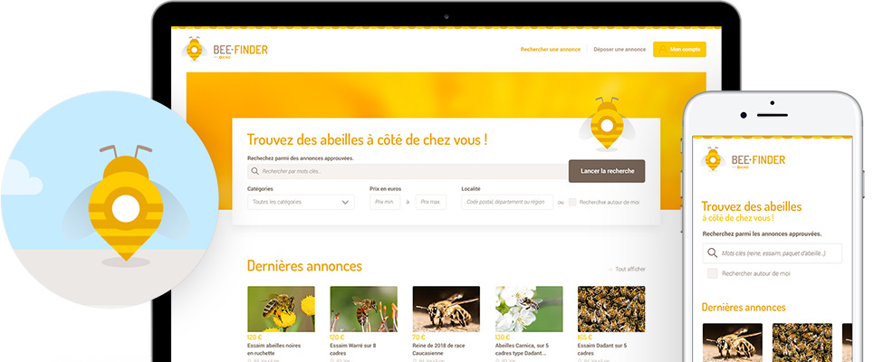 bee finder, moteur de recherche symfony