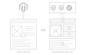 template magento vs PWA