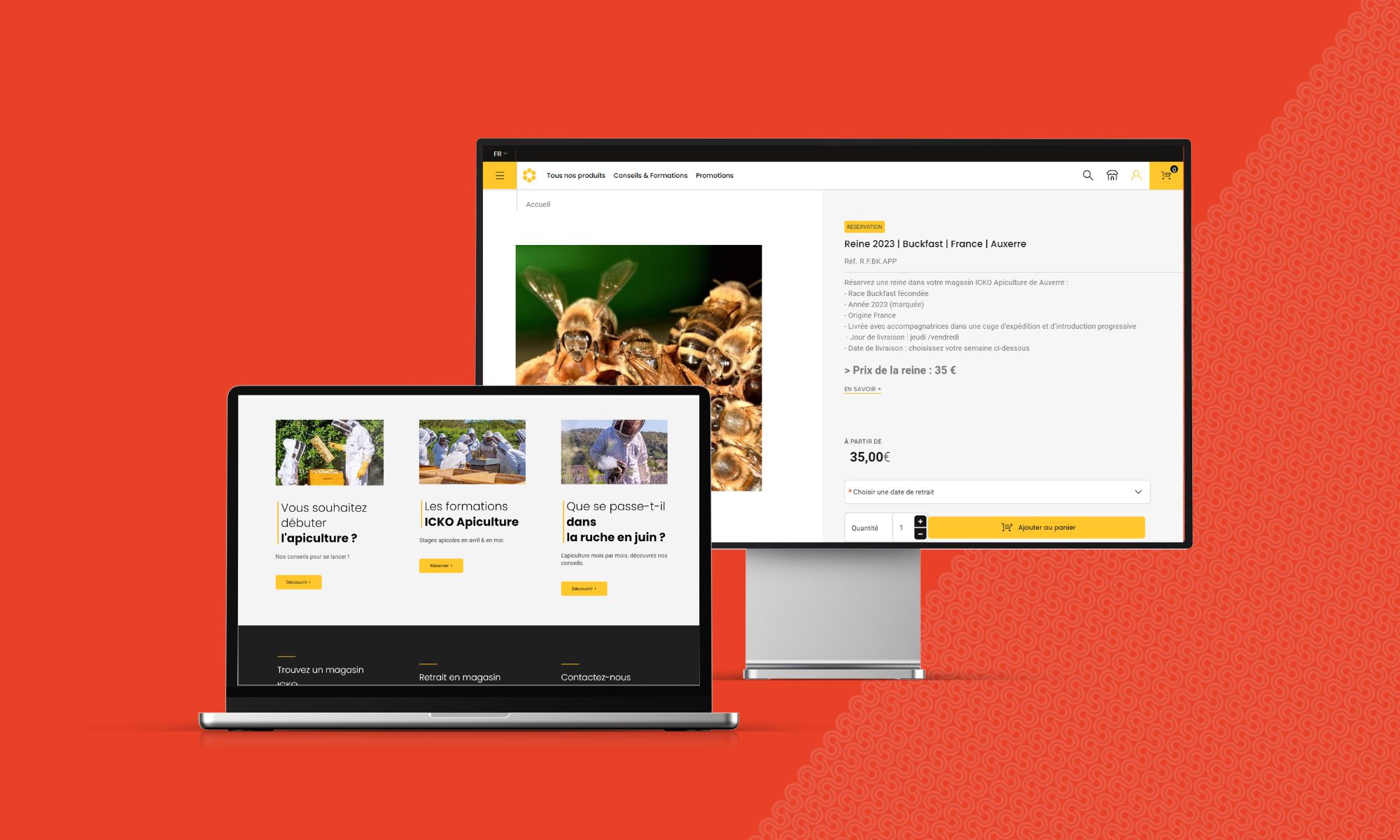 icko apiculture, site en magento 2