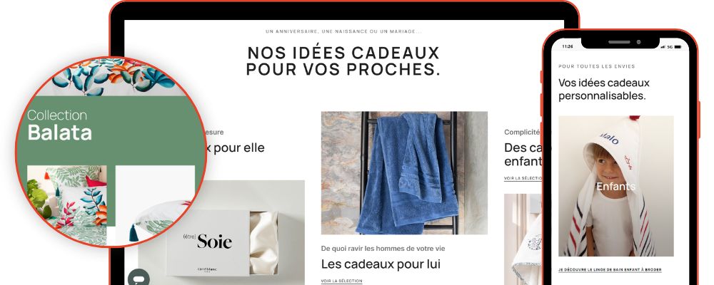 exemples de pages carré blanc