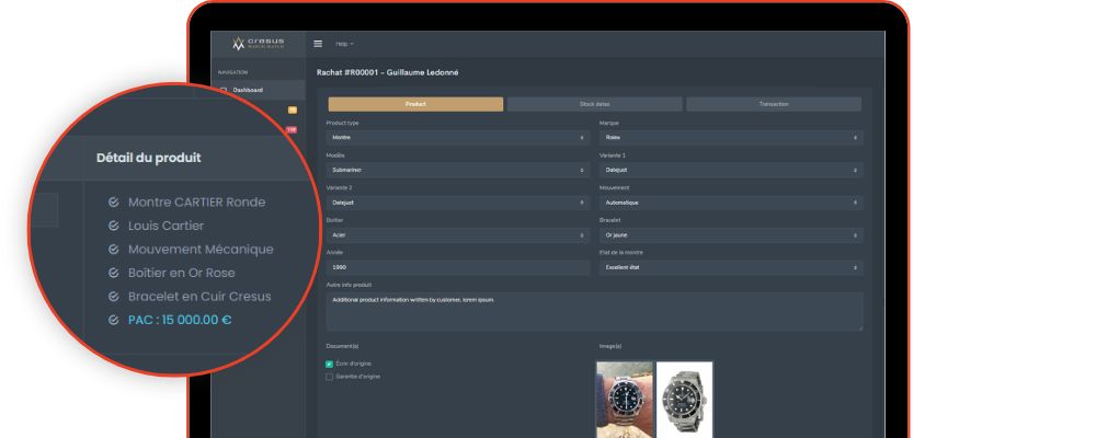 Cresus Symfony mockup