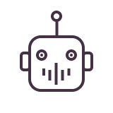 icône IA robot